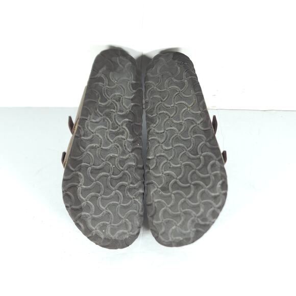 Birkenstock Women's Mayari US8 EU39 Birkibuc Mocha Brown Strappy Slide sandals - Picture 9 of 16